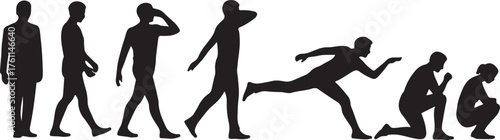 Evolution of man from success to failure