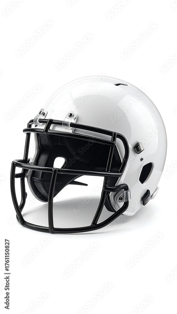 Fototapeta premium White football helmet