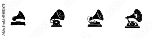 History of gramophones showcasing evolution from early models to modern designs