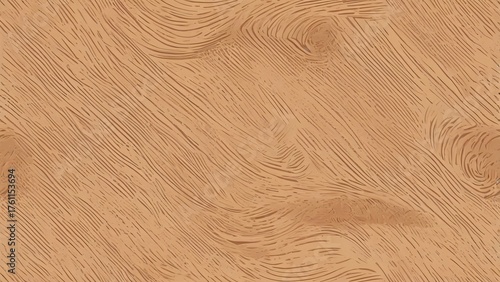 Seamless natural wood grain texture background with organic knots and lines in warm brown tone for interior design, flooring, panel, and furniture.