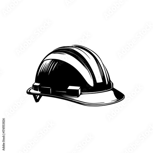Safety helmet designed for construction workers used at job sites to protect against head injuries during work hours