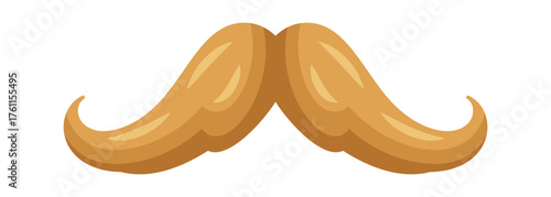 Handsome man moustache facial hair