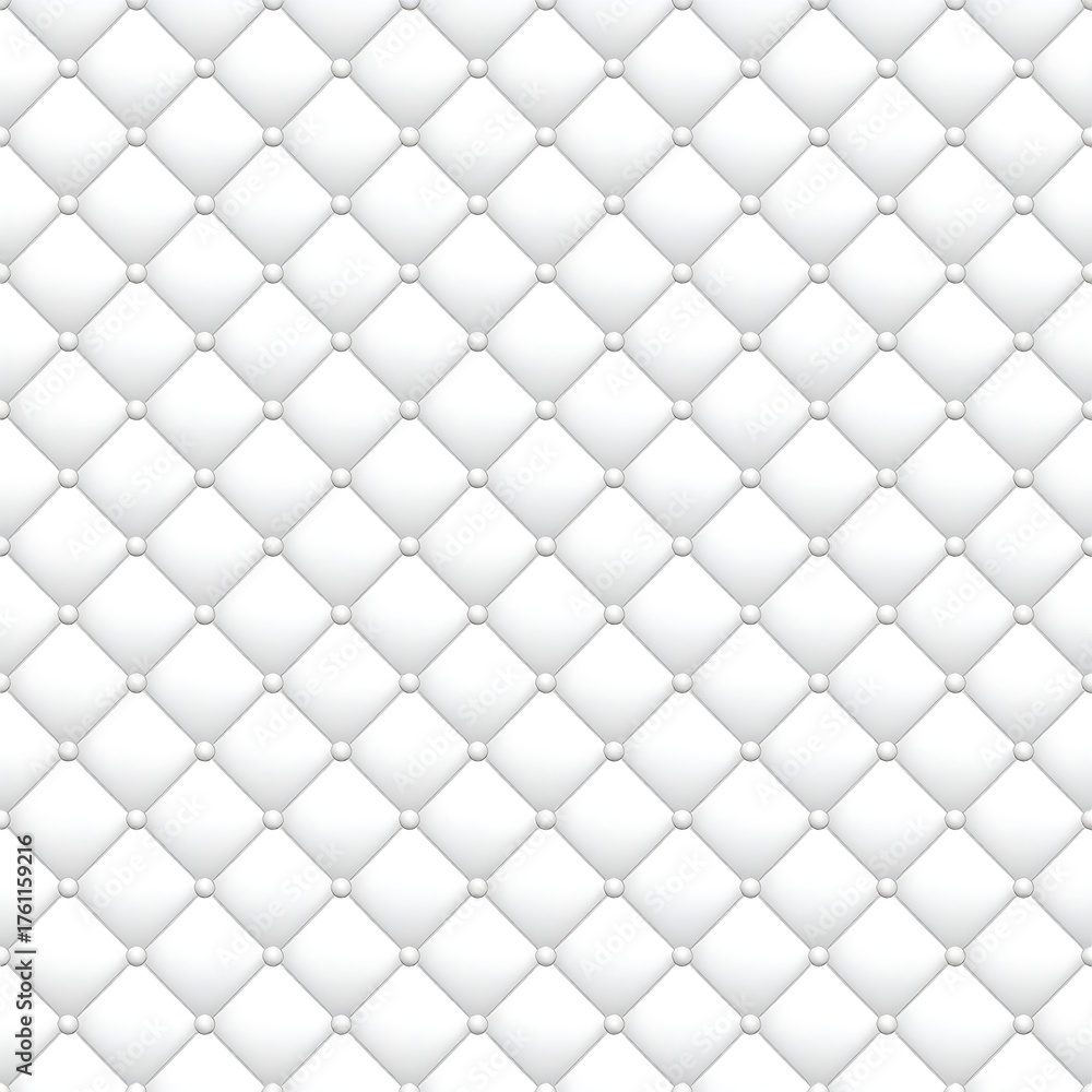 Obraz premium White quilted pattern