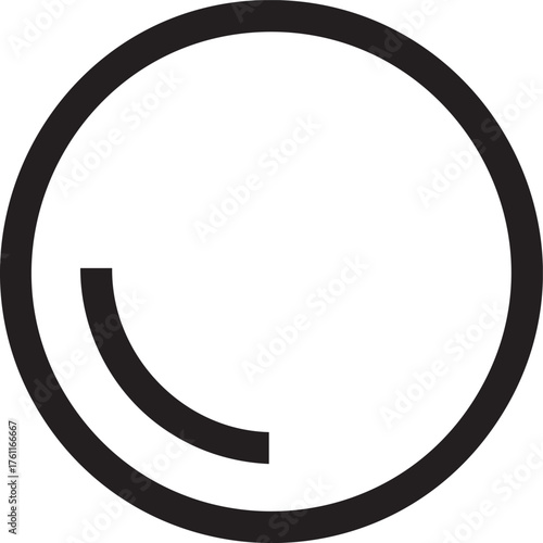 Unfinished Loop Silhouettes Possibility Gap Minimalist