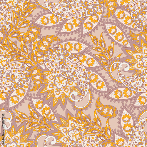 Paisley Seamless pattern fashion design. Vector pattern for textile design and fabrics.
