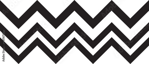 Geometric Wave Pattern Silhouettes Sharp Line Minimalist