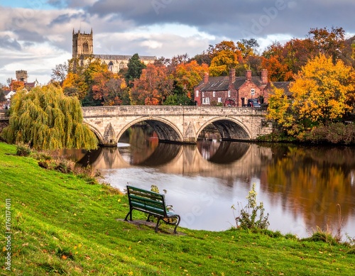 Autumn View of River Ouse and Lendal Bridge, York