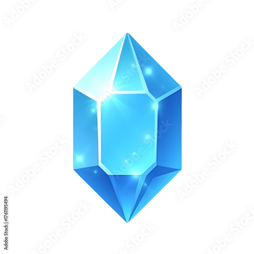 Blue Crystal Shard Icon