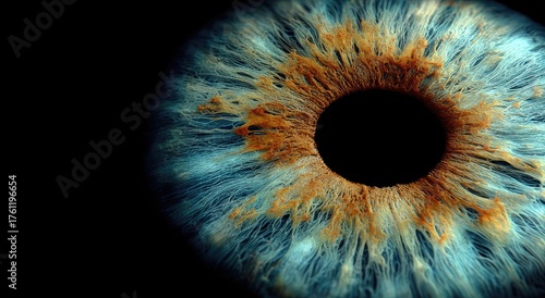 Extreme Close Up of a Human Iris.
