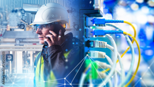 Industrial engineer in helm...