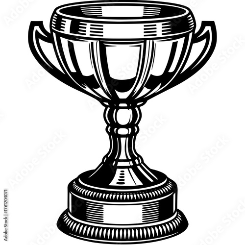Golden Trophy: A symbolic image, showcasing a gleaming golden trophy, the emblem of triumph and reward, a visual celebration of victory. 