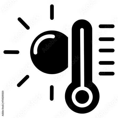 Thermometer Flat Blue Icon