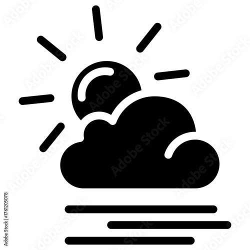 Fog Glyph Icon