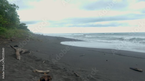 Wallpaper Mural Costa Rica A view of a black sand beach on the Pacific coast of Costa Rica Torontodigital.ca