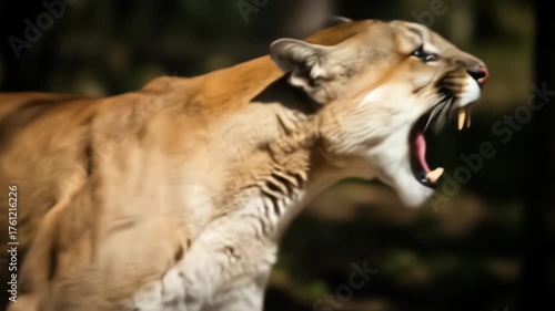 close up portrait of a Puma