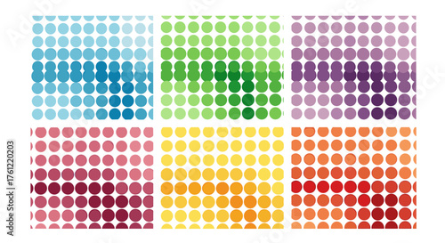 Vibrant colorful gradient circles create a fun, modern background for graphic design projects or creative marketing campaigns, adding a touch of joy and energy