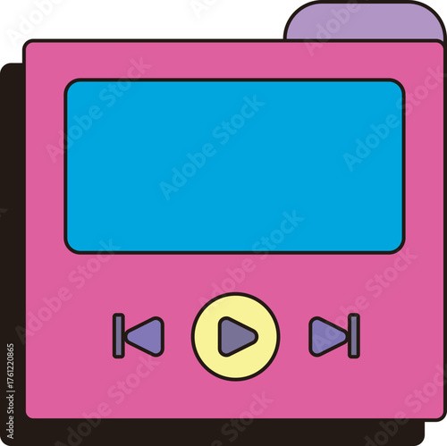music player mp3 vector illustration