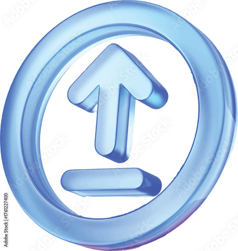 his upward arrow icon is a beautiful counterpoint to the purple downward glyph you shared earlier