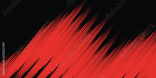 Background, contrast red and black color abstract template for business design. Technology style. You can use it for advertising, sports posters, templates, business presentations. Modern