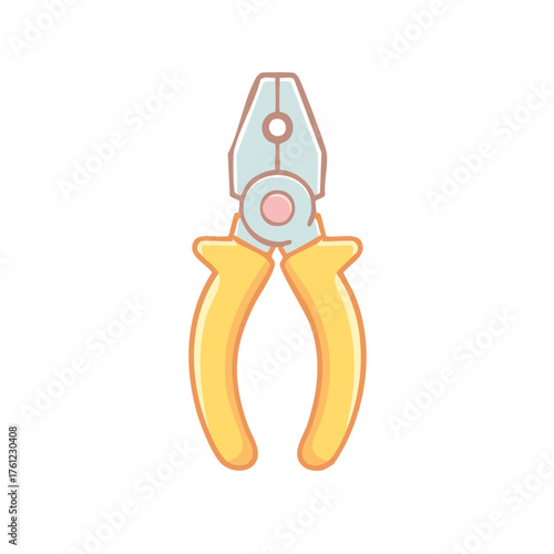 A close-up of a pair of pliers, an essential tool for various tasks. The design is simple, showcasing the functional and sleek nature of this instrument