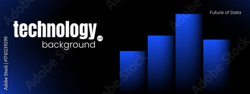 A simple chart and background with a graph and abstract gradient for a financial growth pattern or market data..