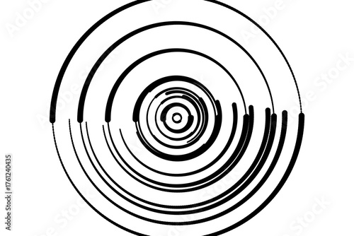 Concentric circles geometric element