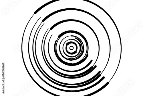 Concentric circles geometric element