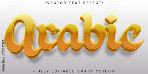  Arabic Calligraphy Style Vector Fully Editable Smart Object Text Effect