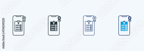 Invoice Tracking Multiple Style Icon Collection