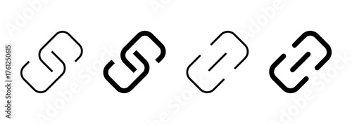 Link icon vector. Hyperlink chain sign and symbol