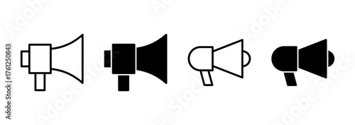Megaphone icon vector. Loudspeaker sign and symbol