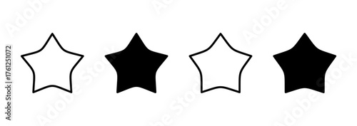 Star icon vector. rating sign and symbol. favourite star icon