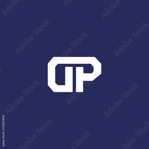 Modern unique creative DP letters logo design templete