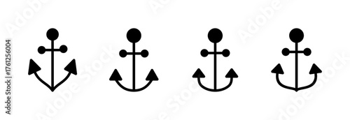Anchor icon vector illustration. Anchor sign and symbol. Anchor marine icon.
