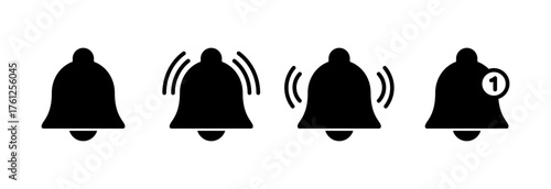 Bell Icon vector illustration. Notification sign and symbol for web site design