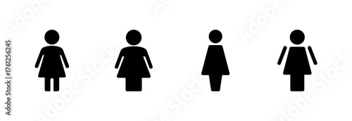 Female icon vector illustration. woman sign and symbol