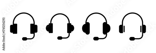 Headphone icon vector illustration. Headphone sign and symbol