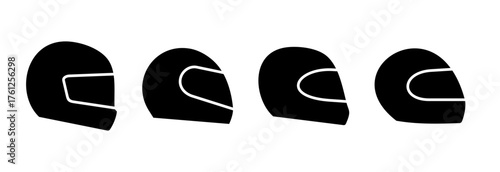 Helmet icon vector illustration. Motorcycle helmet sign and symbol. Construction helmet icon. Safety helmet