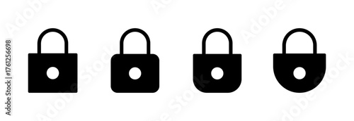 Lock icon vector illustration. Padlock sign and symbol. Encryption icon. Security symbol