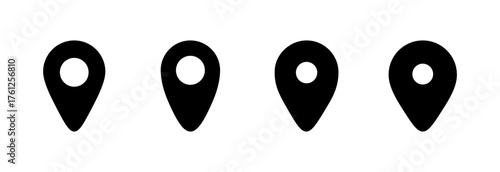 Pin icon vector illustration. Location sign and symbol. destination icon. map pin