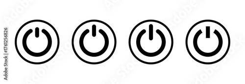 Power icon vector illustration. Power Switch sign and symbol. Electric power