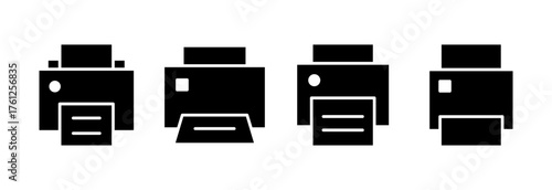 Print icon vector illustration. printer sign and symbol