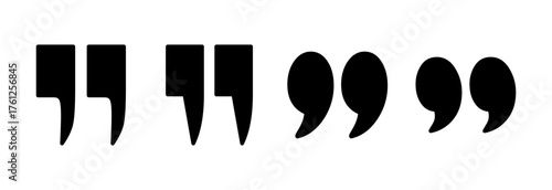 Quote icon vector illustration. Quotation mark sign and symbol