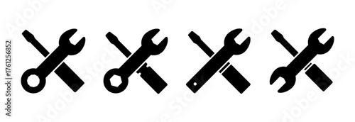 Repair tools icon vector illustration. tool sign and symbol. setting icon. Wrench and screwdriver. Service