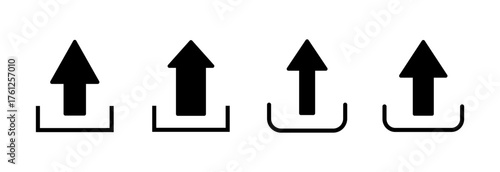 Upload icon vector illustration. load data sign and symbol