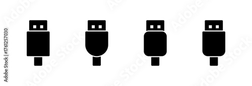 Usb icon vector illustration. Flash disk sign and symbol. flash drive sign.