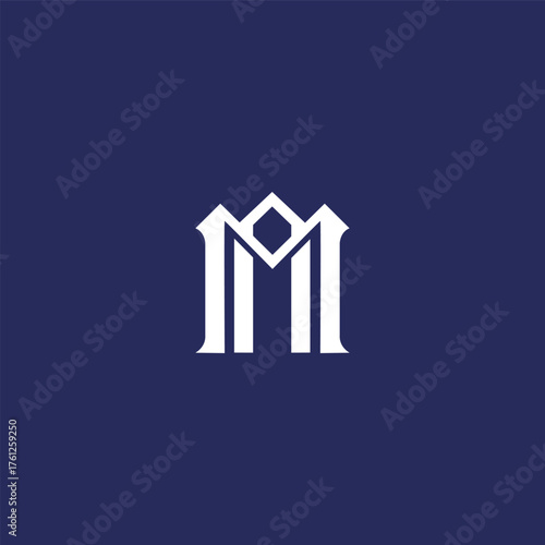 Modern unique creative MA letters logo design