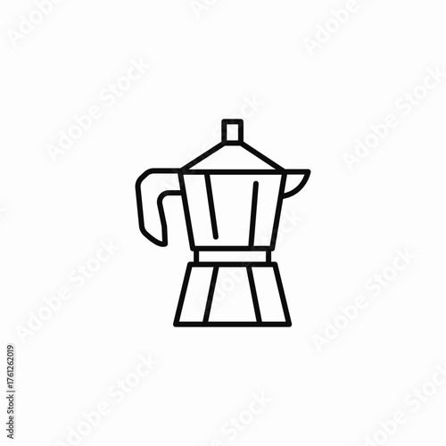 coffee drink kettle icon sign vector