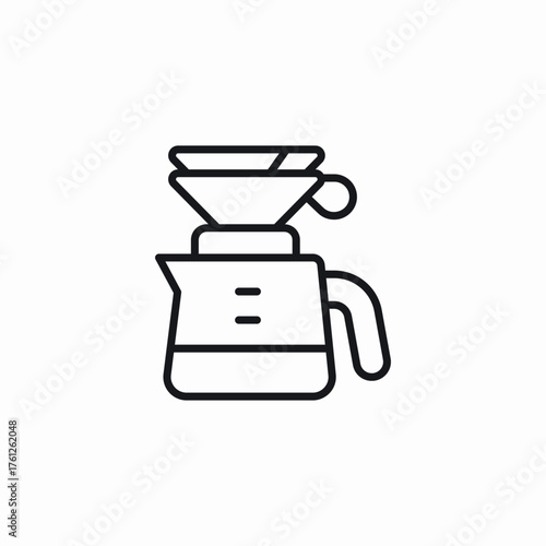 coffee filter icon sign vector