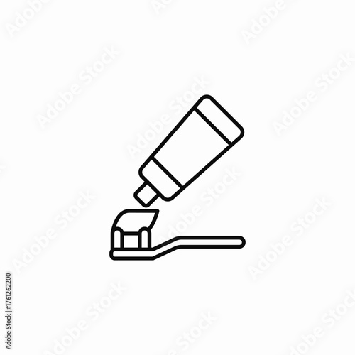 dental brushing icon sign vector